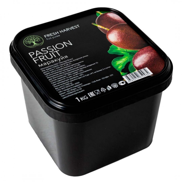 Пюре замороженное Fresh Harvest Маракуйя без косточки 1 кг