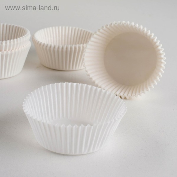 Капсула бумажная Белая D50 H30 50 шт