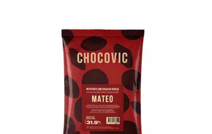 xd12m84ysxims0o91n8yj8ex01upo1o4 Шоколад Chocovic МАТЕО Молочный 31,9% 500 г — изображение 1