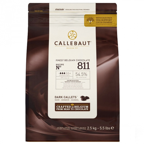 Шоколад CALLEBAUT Тёмный 54,5% 100 г