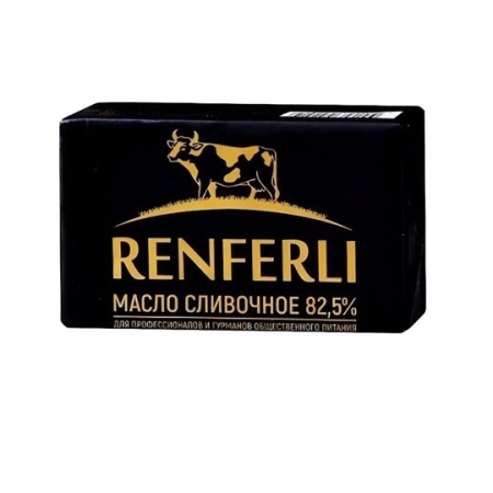 МАСЛОСЛИВОЧНОЕ Масло сливочное несоленое Renferly 82,5% 400 гр — изображение 1