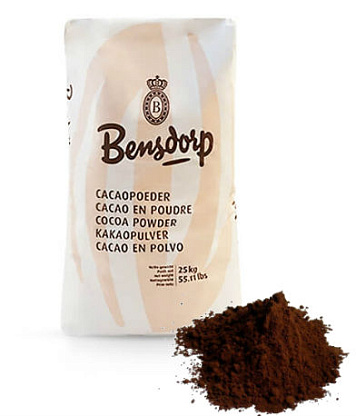 Какао-порошок Bensdorp Алкализованный Темно-коричневый 22-24% 400 г